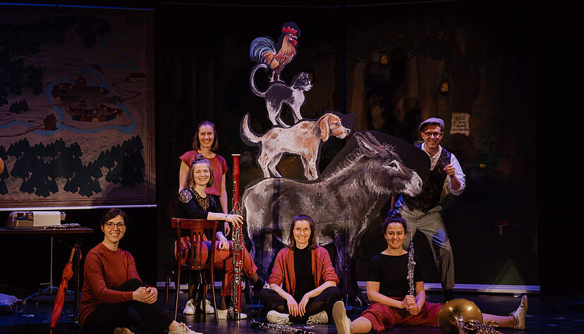 Das Maruti-Quintett ist mit den "Bremer Stadtmusikanten&ldquo; zu Gast in Untereisesheim.