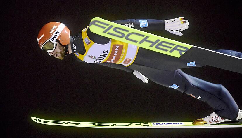 Angenehmer Flug: Markus Eisenbichler ist derzeit mit dem Gelben Trikot unterwegs.

Foto: dpa