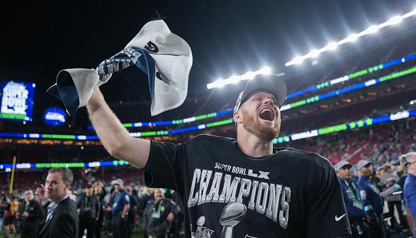 Hatte Grund f&uuml;r gro&szlig;en Jubel: Seahawks-Quarterback Darnold.