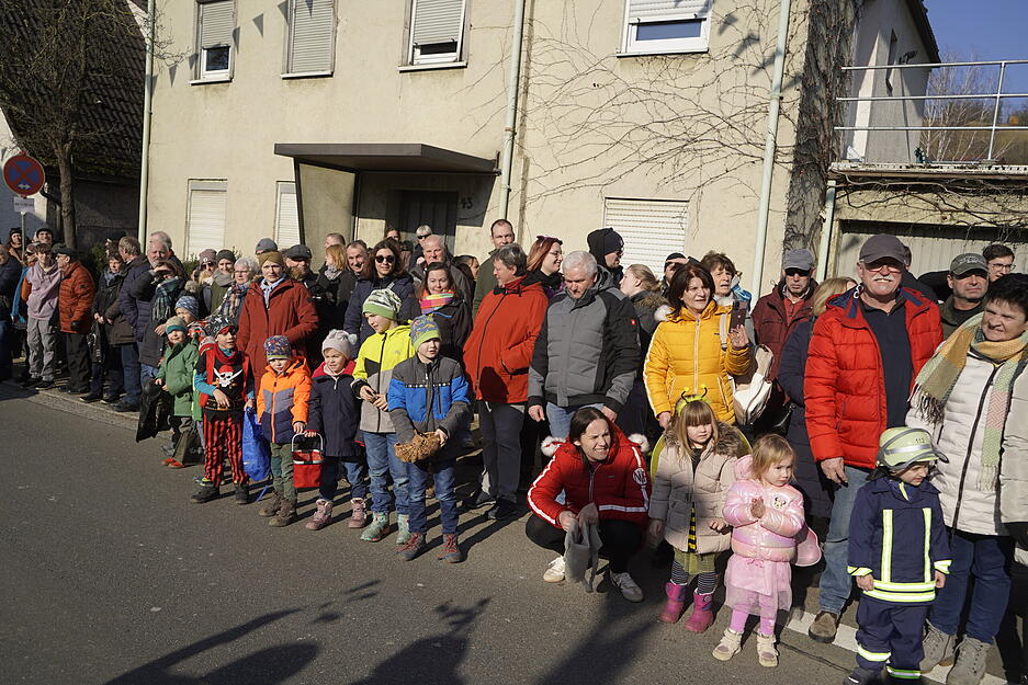 Kleine und große Faschingsfans hatten beim Dörzbacher Pferdemark-Umzug ihren Spaß.