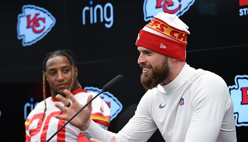 Sorgt mit seiner Rede für mächtig Wirbel: Harrison Butker. Sorgt mit seiner Rede für mächtig Wirbel: Harrison Butker.