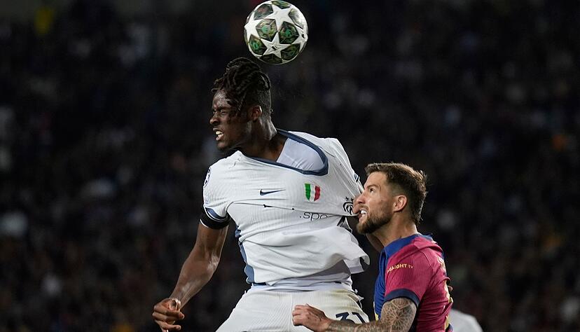Inter-Verteidiger Yann Aurel Bisseck beim Halbfinal-Coup gegen den FC Barcelona.