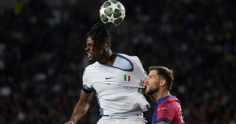 Inter-Verteidiger Yann Aurel Bisseck beim Halbfinal-Coup gegen den FC Barcelona.