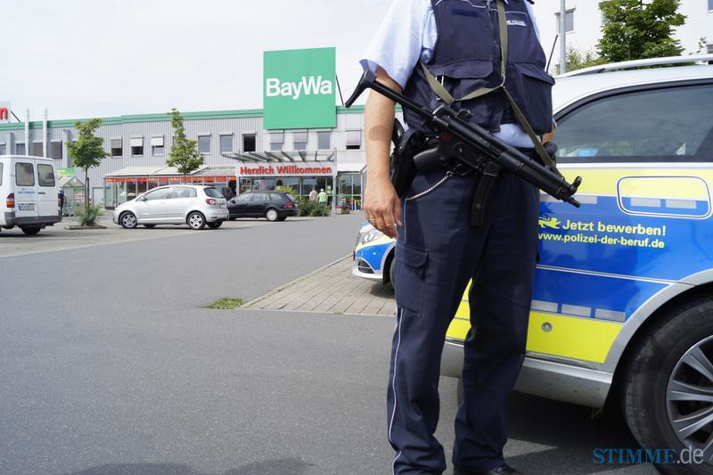 Raubüberfall auf Baumarkt in Ellhofen