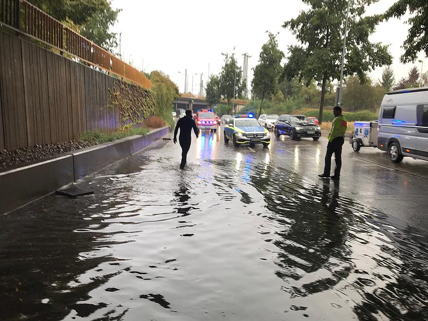 Starkregen in Heilbronn Starkregen in Heilbronn