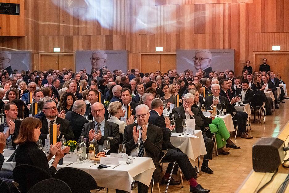 Preisverleihung W&uuml;rttemberger K&ouml;pfe 2024 - Joschka Fischer