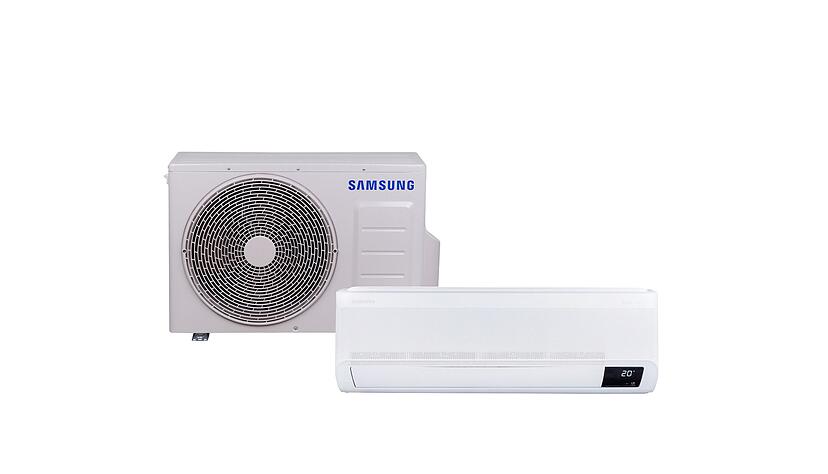 Effizient und stark: Split-Klimageräte wie der Testsieger von Samsung kühlen effektiv und schneiden mit der Gesamtnote «gut» ab. Effizient und stark: Split-Klimageräte wie der Testsieger von Samsung kühlen effektiv und schneiden mit der Gesamtnote «gut» ab.