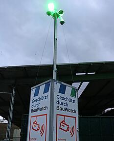 Seit 3. Januar wird das Areal mit Kameras und grellem Licht &uuml;berwacht.