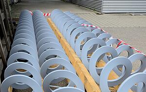 Vor der Revision: Die Schneckenförderer für den Klärschlamm müssen regelmäßig ersetzt werden. Vor der Revision: Die Schneckenförderer für den Klärschlamm müssen regelmäßig ersetzt werden.