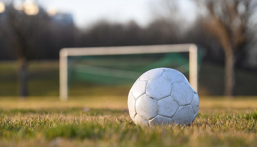 Statt ins Tor flog ein Fußball gegen eine Hauswand. (Symbolbild) Statt ins Tor flog ein Fußball gegen eine Hauswand. (Symbolbild)