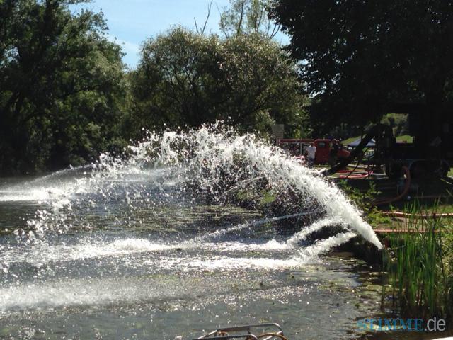 Abpumpen Jagstwasser | 26.08.