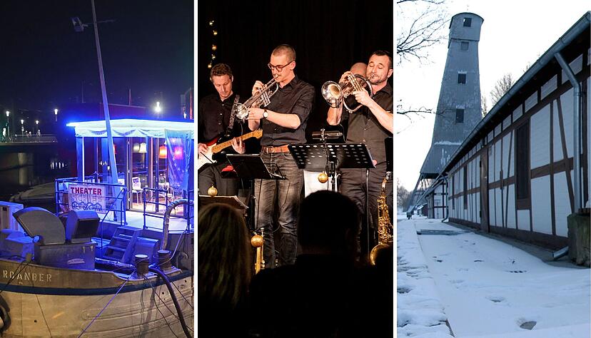 Auf dem Theaterschiff findet das Wirtshaussingen statt (von links), die Lazy Jacks treten in Flein auf, und im Bohrhaus Nr. 4 auf dem Rappenauer Salinengelände gibt es eine interessanten Lesung. Auf dem Theaterschiff findet das Wirtshaussingen statt (von links), die Lazy Jacks treten in Flein auf, und im Bohrhaus Nr. 4 auf dem Rappenauer Salinengelände gibt es eine interessanten Lesung.