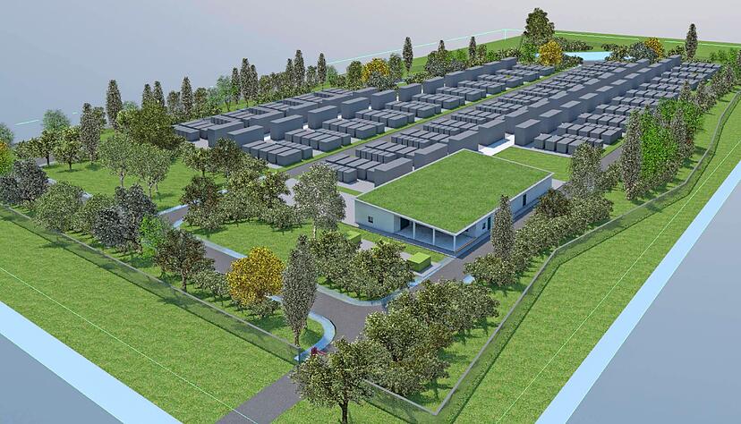 Die Würfel sind gefallen: Der in Kupferzell geplante Netzbooster wird gebaut, denn die Kommune verzichtet nun auf weitere Rechtsmittel.
Visualisierung: Transnet Die Würfel sind gefallen: Der in Kupferzell geplante Netzbooster wird gebaut, denn die Kommune verzichtet nun auf weitere Rechtsmittel.
Visualisierung: Transnet
