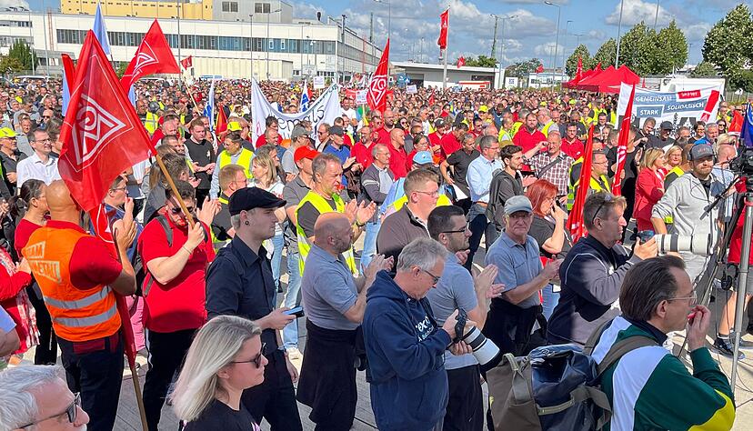 Auch in Schweinfurt gab es Protest.