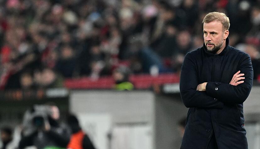 Konnte trotz eines starken Beginns am Ende nicht ganz zufrieden sein: VfB-Trainer Sebastian Hoeneß. Konnte trotz eines starken Beginns am Ende nicht ganz zufrieden sein: VfB-Trainer Sebastian Hoeneß.