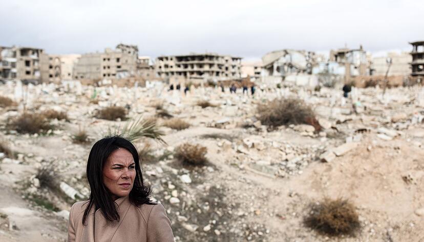 Blick in die Ruinen von Damaskus. Blick in die Ruinen von Damaskus.