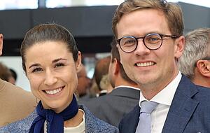 Maria W&uuml;rth, k&uuml;nftig f&uuml;r Kunst und Kultur zust&auml;ndig, zusammen mit ihrem Mann Christian W&uuml;rth.