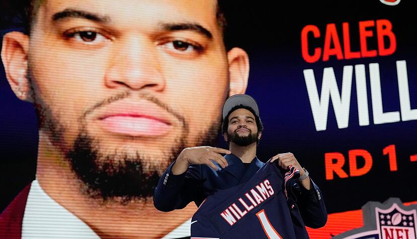 Quarterback Caleb Williams wird künftig in der NFL für die Chicago Bears spielen.