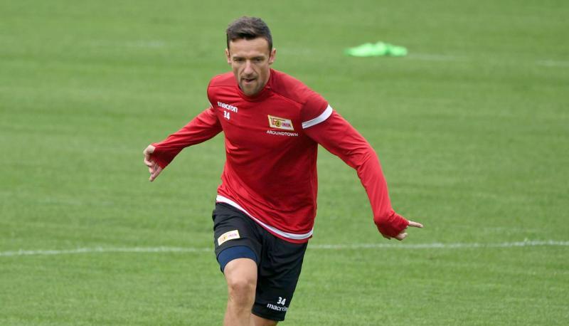 Hat seine Trainingsplatz-Premiere beim 1. FC Union Berlin absolviert: Christian Gentner in Aktion. Hat seine Trainingsplatz-Premiere beim 1. FC Union Berlin absolviert: Christian Gentner in Aktion.