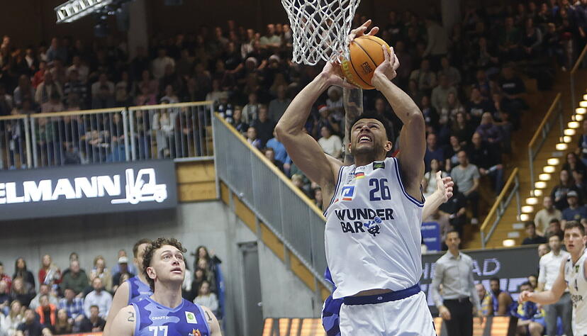 Marvin Ogunsipe will mit den Hakro Merlins Crailsheim die Siegesserie fortsetzen.