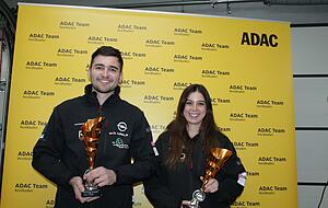 Dennis Härle (links) und Co-Pilotin Lisa Kiefer.