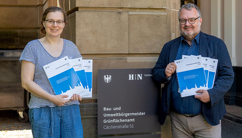 Bürgermeister Andreas Ringle und Marisa Röder-Sorge,
Leiterin der Geschäftsstelle und Vorsitzende des Gutachterausschusses der
Stadt Heilbronn, präsentieren die aktuellen Zahlen für den Immobilienmarkt. Bürgermeister Andreas Ringle und Marisa Röder-Sorge,
Leiterin der Geschäftsstelle und Vorsitzende des Gutachterausschusses der
Stadt Heilbronn, präsentieren die aktuellen Zahlen für den Immobilienmarkt.