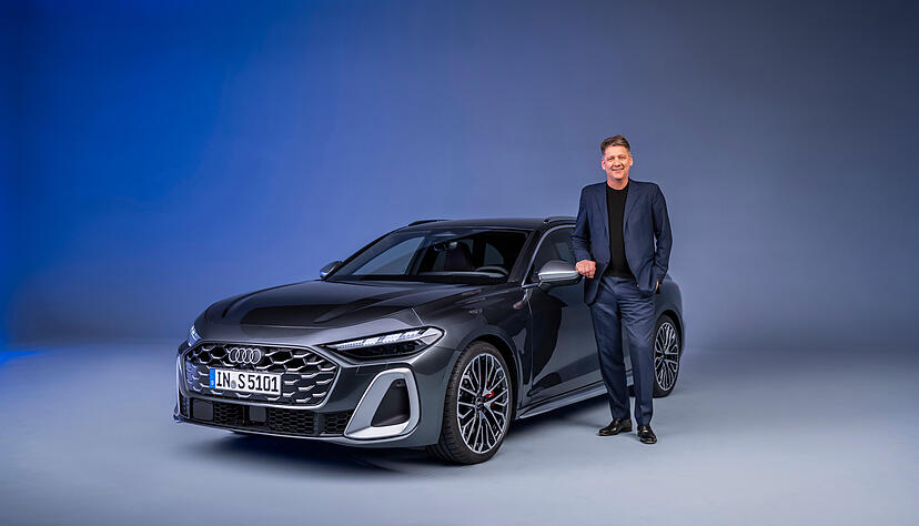 Audi-Chef Gernot D&ouml;llner am neuen S5 Avant, der in Neckarsulm produziert wird. Er ist Teil der gro&szlig;en Modelloffensive in diesem und im n&auml;chsten Jahr.