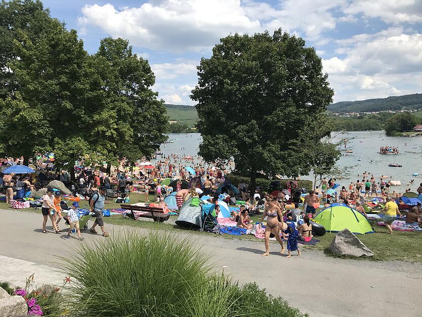 Viel los am  Breitenauer See