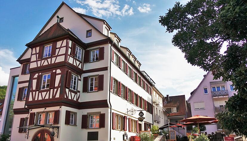In diesem stattlichen Gebäude im Herzen von Künzelsau ist das Restaurant Anne-Sophie zu finden. Fotos: Jürgen Koch