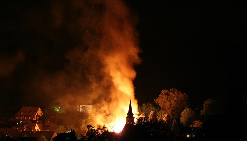 Scheunenbrand in Gundelsheim