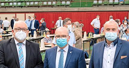 Torsten Kunkel (von links) aus Pfedelbach, Norbert Heuser aus Neuenstadt und Ralf Steinbrenner aus Leingarten haben sich als Heilbronner Landrats beworben.