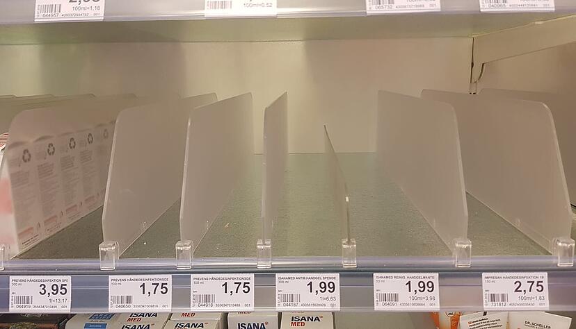 Auch in Neckarsulm gibt es derzeit kein Desinfektionsmittel mehr.