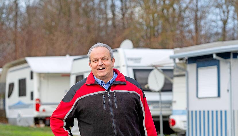 Nach 19 Jahren ist Schluss. Klaus Schmitt hört 2024 als Campingpark-Manager auf.
Foto: Mario Berger Nach 19 Jahren ist Schluss. Klaus Schmitt hört 2024 als Campingpark-Manager auf.
Foto: Mario Berger