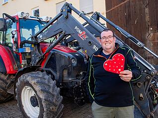 Glaubt weiter an das Liebesglück: Landwirt Armin Dietrich aus Wüstenrot. Glaubt weiter an das Liebesglück: Landwirt Armin Dietrich aus Wüstenrot.