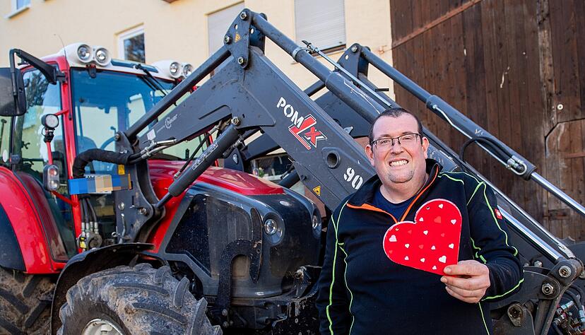 Glaubt weiter an das Liebesglück: Landwirt Armin Dietrich aus Wüstenrot. Glaubt weiter an das Liebesglück: Landwirt Armin Dietrich aus Wüstenrot.