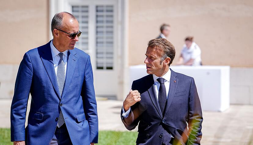 Tauschten sich zuletzt eng zum Thema aus: Bundeskanzler Friedrich Merz und Frankreichs Pr&auml;sident Emmanuel Macron.