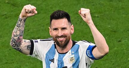 Endlich Weltmeister: Argentiniens Superstar Lionel Messi.
