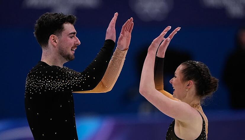 Robert Kunkel und Annika Hocke waren zufrieden mit ihrer Leistung, aber nicht mit der Bewertung der Preisrichter.
