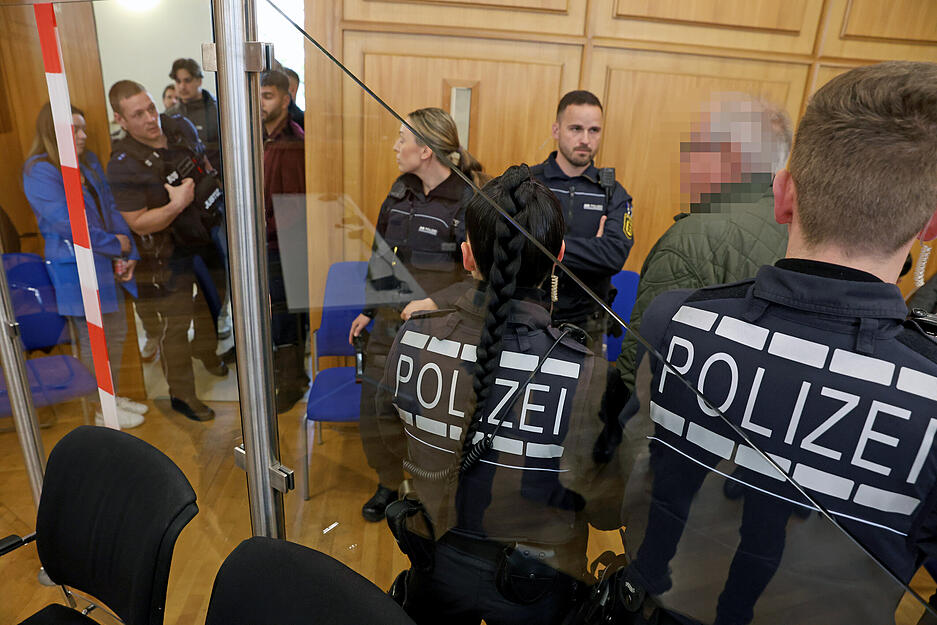 Raser-Prozess am Landgericht Heilbronn: Blick in den Gerichtssaal, kurz bevor das Urteil fällt.