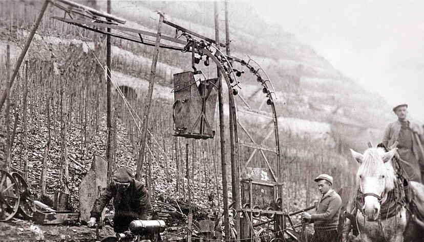 Die Weinbergseilbahnen ebneten Vollert den Weg in die Transporttechnik.