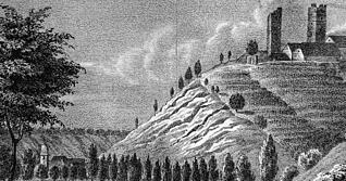 Die H&ouml;henburg Neipperg auf einer Lithografie von 1840