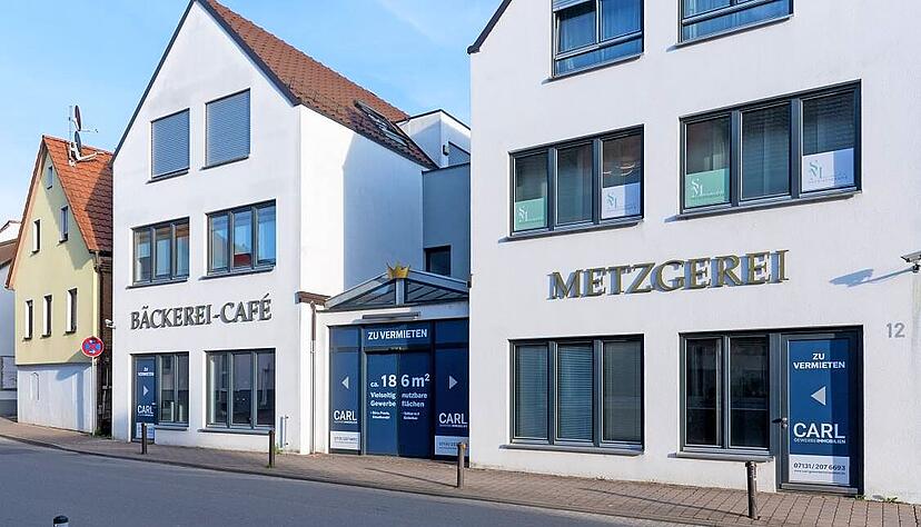 Die Gemeindebücherei beendet den Leerstand in den Ladengeschäften in der Erlachstraße und zieht bis zur Fertigstellung der Mediathek hier ein.
Foto: Mario Berger