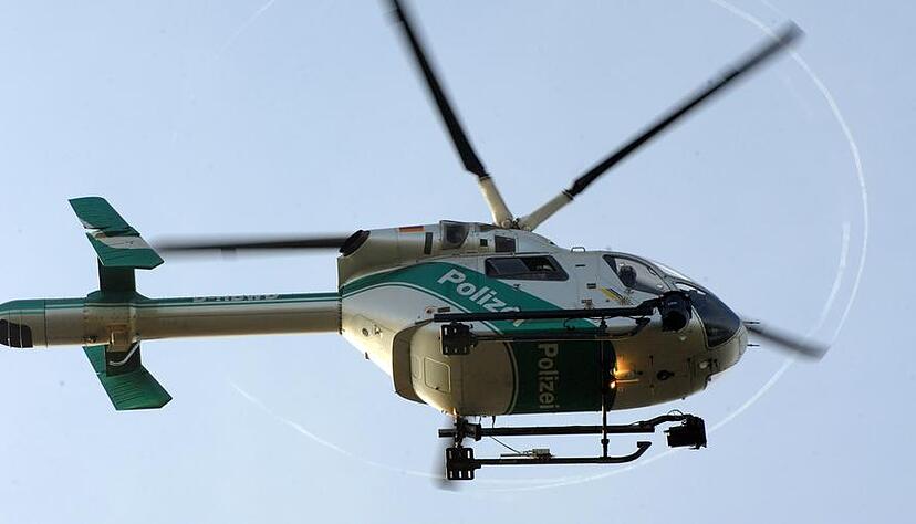 An der Suche nach dem 68-Jährigen war auch ein Polizeihubschrauber beteiligt.