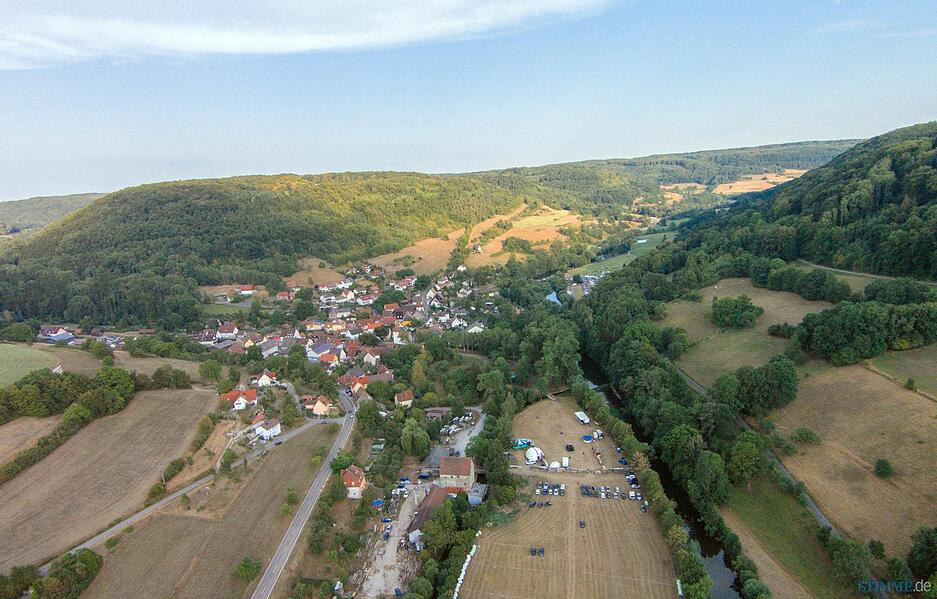 Luftaufnahmen Gassenfest Eberbach