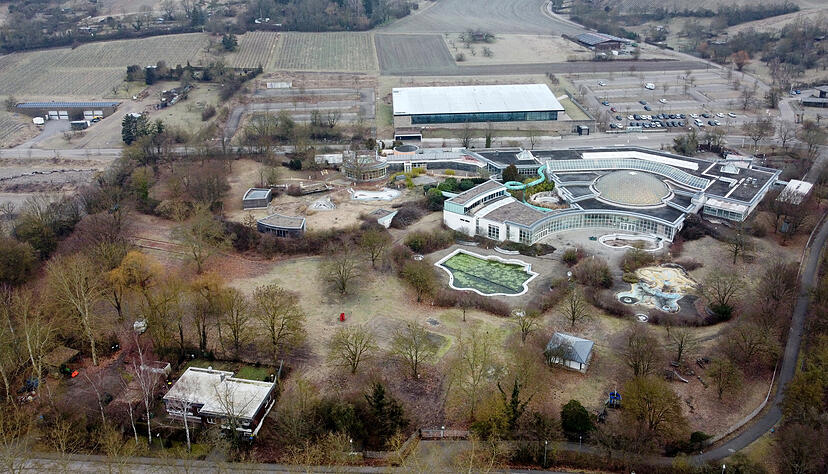 Am Gel&auml;nde des Freizeitbads Aquatoll sollen k&uuml;nftig weitere Geb&auml;ude entstehen.