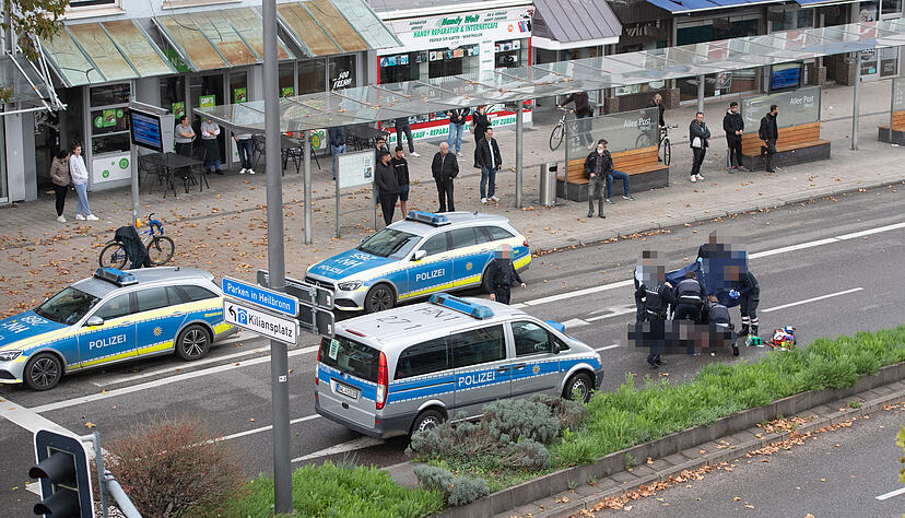 Der Einsatz auf der Allee.