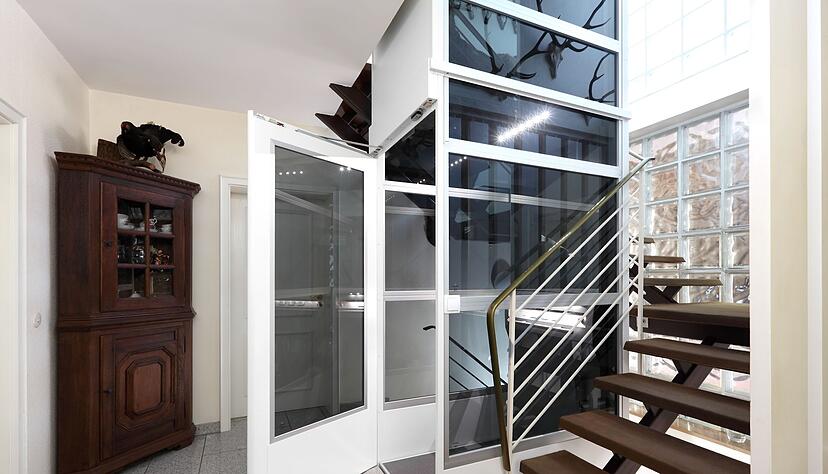 Ein Highlight im Einfamilienhaus: Ein kleiner Lift. Ein Highlight im Einfamilienhaus: Ein kleiner Lift.