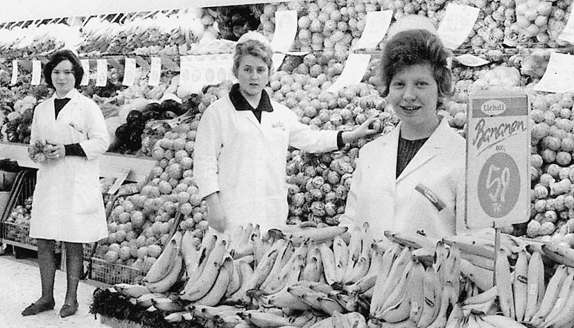 Selbstbedienung war bei Lichdi 1962 längst Standard. Bei Obst und Fleisch wurde dennoch bedient. &quot;Da gingen die Umsätze ohne Bedienung zurück&quot;, erklärt Lichdi.