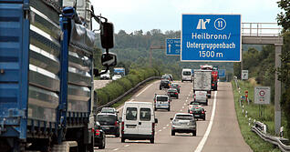 Die A81-Ausfahrt Heilbronn/Untergruppenbach ist gesperrt.