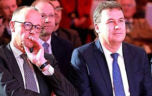 Christian von Stetten (rechts) und Friedrich Merz beim Neujahrsempfang. Christian von Stetten (rechts) und Friedrich Merz beim Neujahrsempfang.